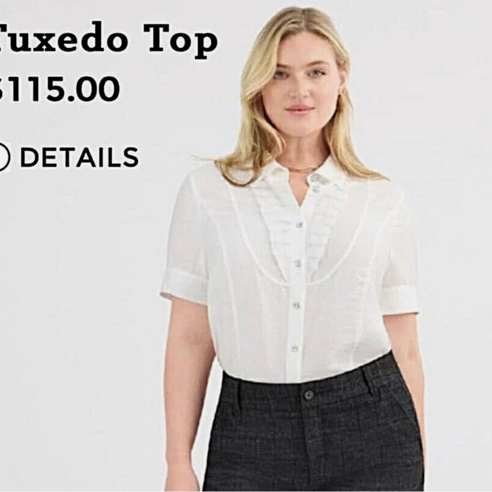 NWT Cabi Tuxedo Top
